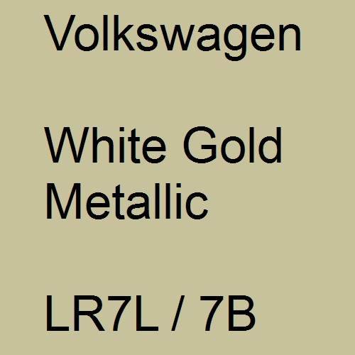 Volkswagen, White Gold Metallic, LR7L / 7B.